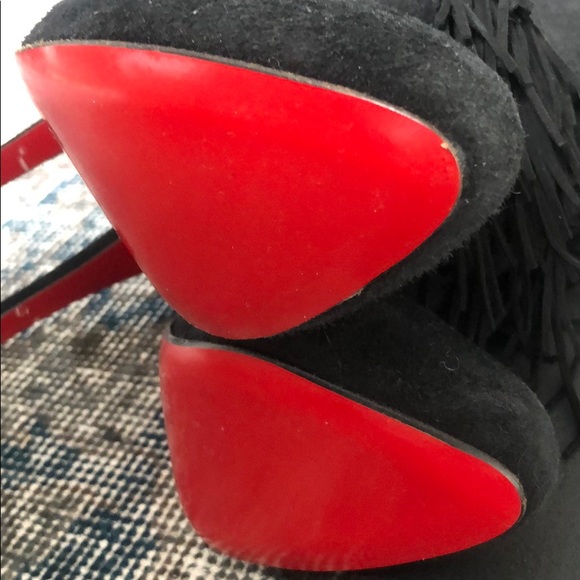 SOLD Christian Louboutin Fringe Boots Brand New - Picture 11 of 11